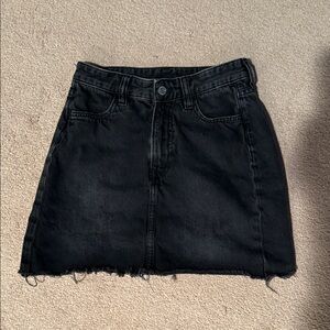 H&M Black Denim Skirt